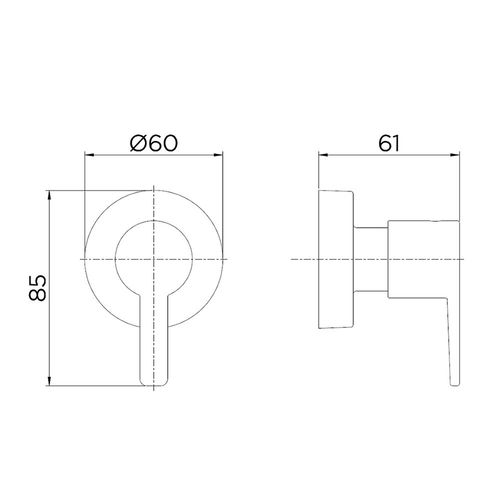 Acabamento Docol Base Gali 3/4" Cromado 800006