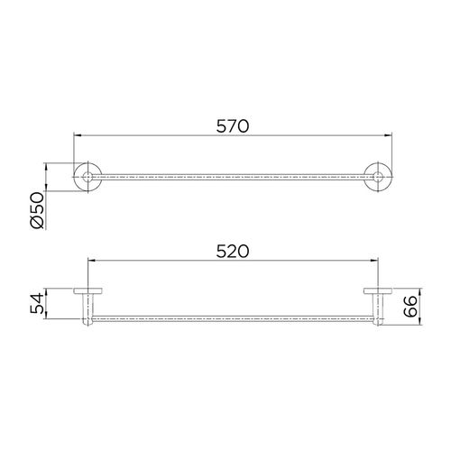 Porta Toalha Docol Bast Hope Cromado 761606