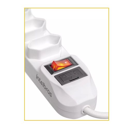 Filtro de Linha Intelbras com 4 Tomadas EPE 1004 - 1,5 Metros