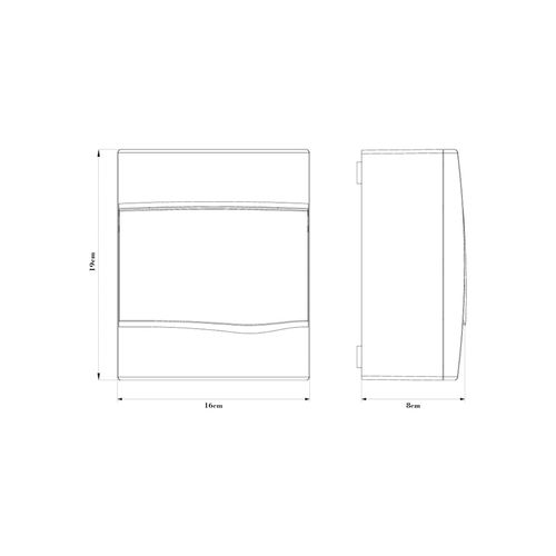 Quadro DistribuiçãoTramontina Sobrepor 5 DIN ou 3 NEMA  56300071