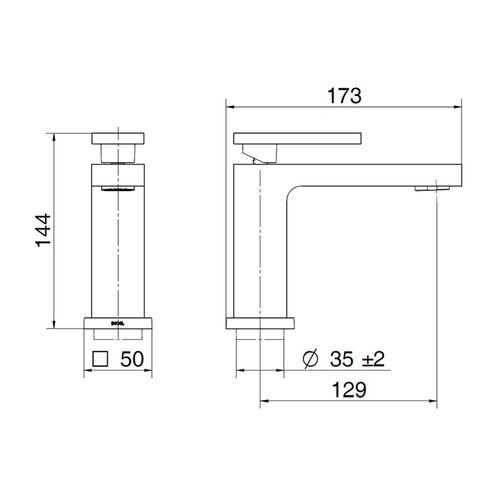 Torneira Docol Lavatório Mesa New Edge Níquel Escovado 925044