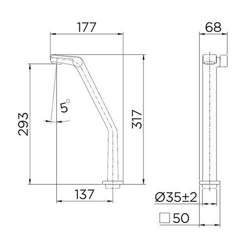 Torneira Docol Lavatório Mesa Stillo Bica Alta Cobre Escovado 820369