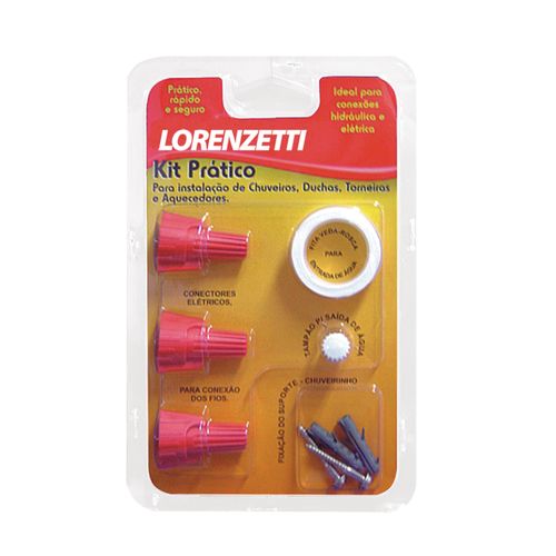 Kit Prático para Instalação Lorenzetti Chuveiro/Ducha/Torneira/Aquecedor 7520040