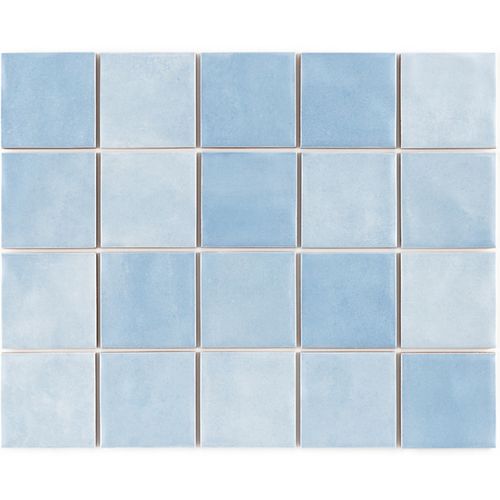 Pastilha Eliane 7,5x7,5 Noronha Agua Mesh Brilhante 8040054