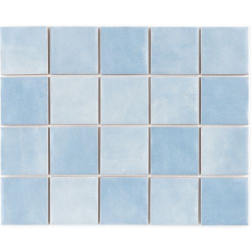 Pastilha Eliane 7,5x7,5 Noronha Agua Mesh Brilhante 8040054