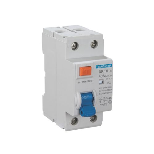 Disjuntor Tramontina DR TR-63 2 Polos 40A 30MA 6KA 58014061