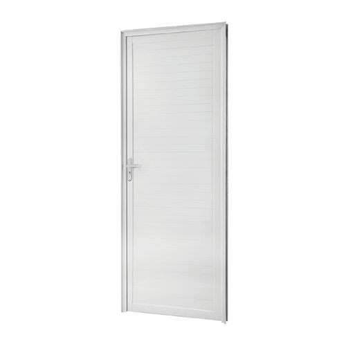 Porta MGM 210X80X8Cm Branca Project Lambri ID 255 - Direita - Alumínio