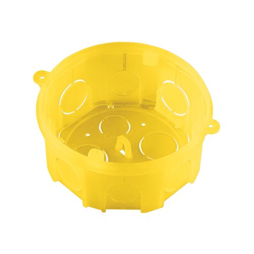 Caixa de Luz Tramontina de Embutir Octogonal 4x4 Amarela 57500004