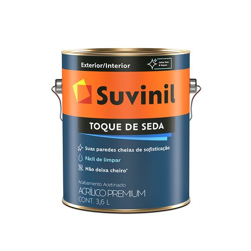 Tinta Suvinil Toque Seda Acetinado Branco Neve  3,6 Litros 53422448