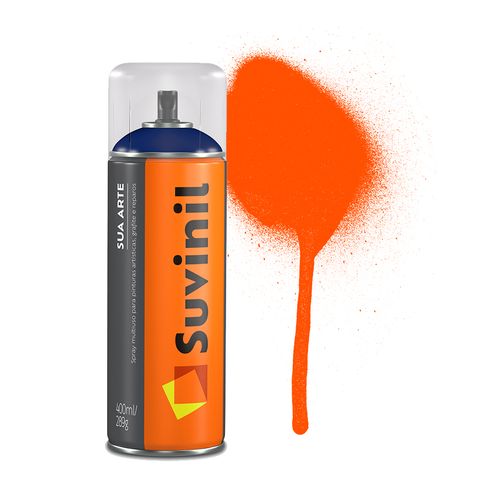 Spray Sua Arte Suvinil Brilhante Laranja 0,4 Litros 54631912