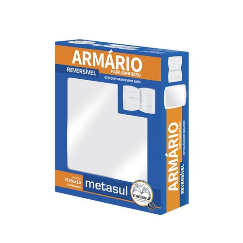 Ármario Metasul Grande Sobrepor 47x36x10cm Branco 010401102