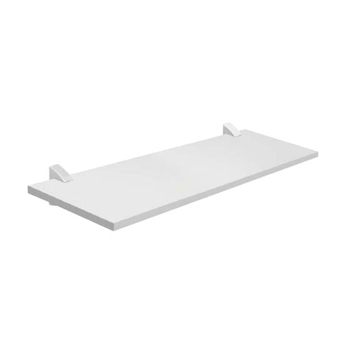 Prateleira Pratk Concept 1,5X25X100Cm Branca Com Suporte Branco