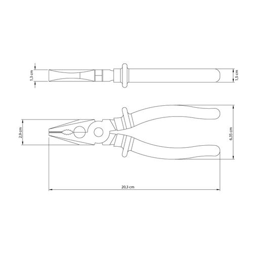 Alicate Tramontina Universal 8" 1000V 41001108