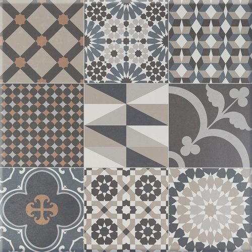 Piso Porcelanato Portobello 60x60 A LE Cementine Tempesta Natural Retificado 28306E