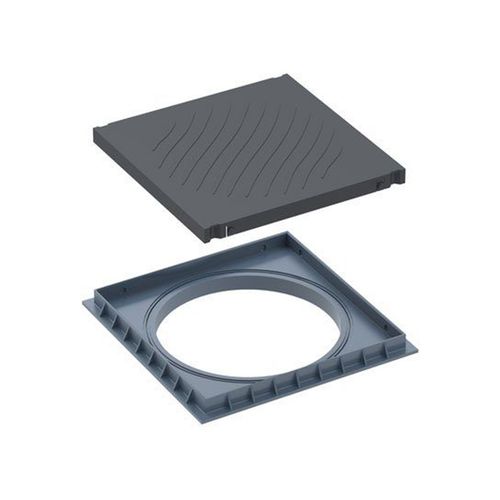 Tampa Tigre Piso Reforçada 350Mm Preta Até 500 Kg 27801340