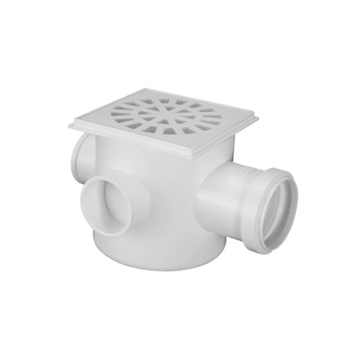 Caixa Sifonada Krona 100x100x50 Quadrada Branca 904