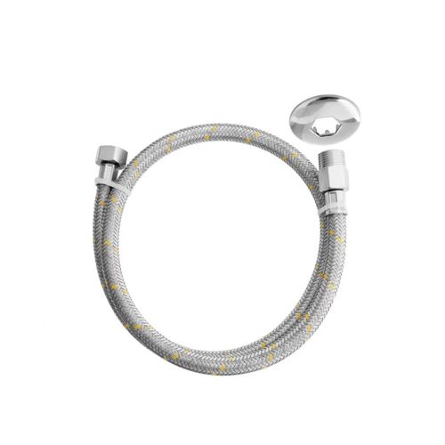 Engate Blukit Flexível para Gás 1/2" x 1,20m em Aço Inox — Ref. 180406412