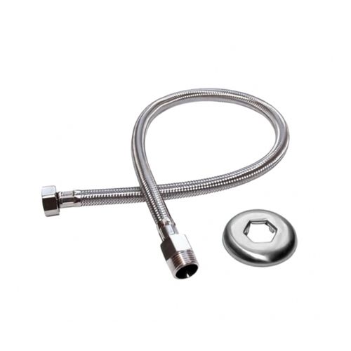Engate Blukit Flexivel 1/2" 60Cm Inox Alta Pressão 250108 412