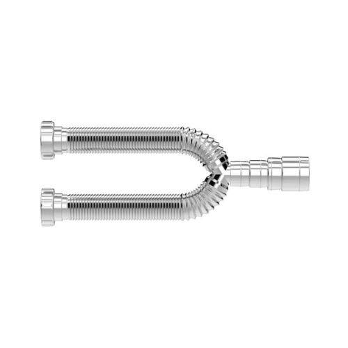 Sifão Blukit Tubo Extensível Duplo Universal Cromado 031601-41