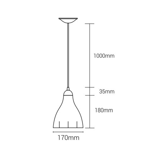 Pendente Demi Coqueiros 18,7cm Branco/Cobreado 1Xe27 6142