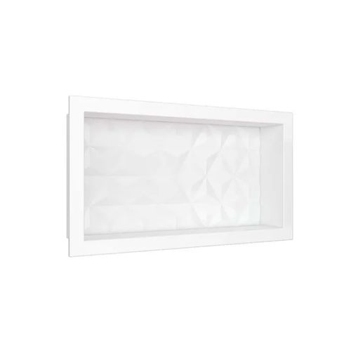 Nicho Cozimax 30x60x10Cm Multiuso Textura Branco 89998