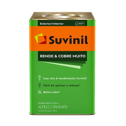 Tinta Suvinil Rende e Cobre Muito Fosco Oceano 18 Litros 50516520