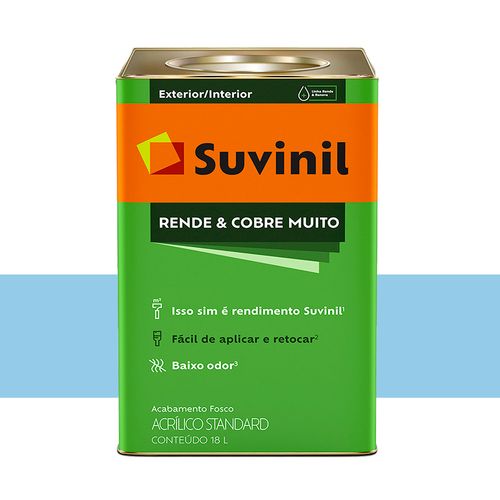 Tinta Suvinil Rende e Cobre Muito Fosco Capim Limão 18 Litros 50483667