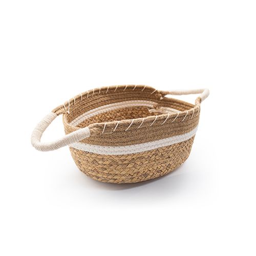 Cesto Decor Redondo Marron/Bege 27x20cm