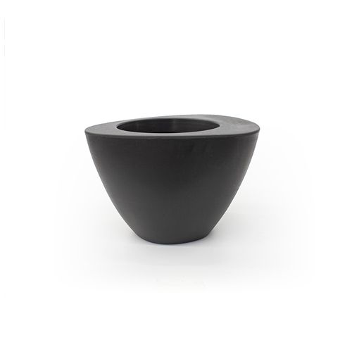 Vaso Plástico Decor para Jardim 19,5x12,5 Chumbo