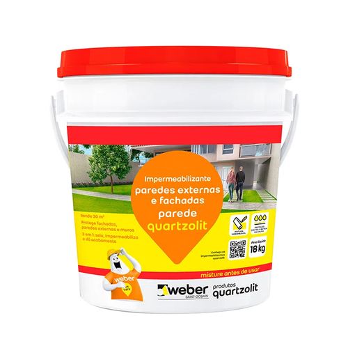 Impermeabilizante Quartzolit Parede Branco 18Kg 31115.02.34.053