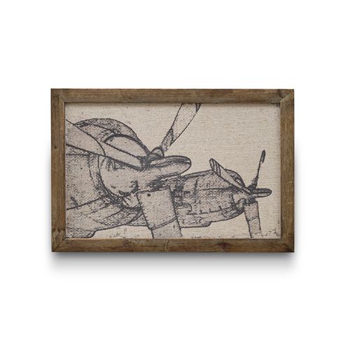 Quadro Decor Avião 40x60Cm