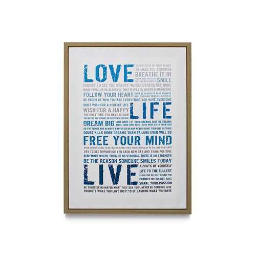 Quadro Decor Free Your Mind 60x80cm
