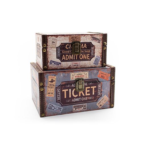 Conjunto Baús Decor 2 Peças Ticket