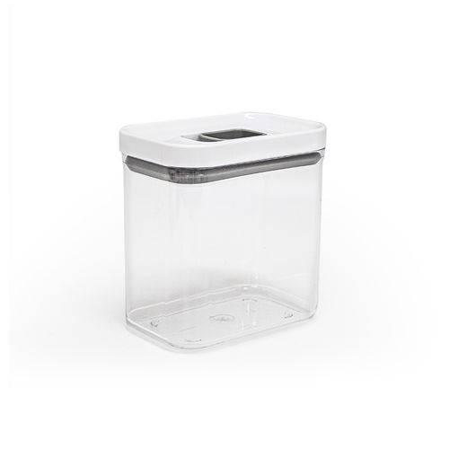 Pote Decor Hermetico Quadrado 1,6Lt Transparente HD-68106
