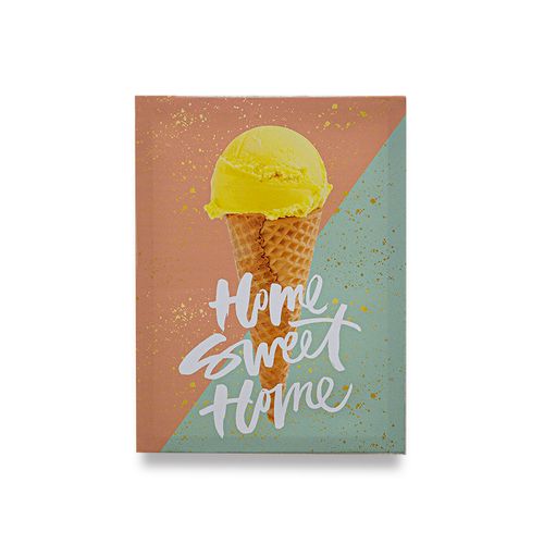 Quadro Decor Sorvete/Home Sweet Home 30x40cm