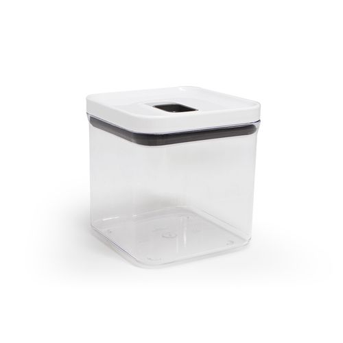 Pote Decor Hermetico Quadrado 2,6Lt Transparente HD-68137