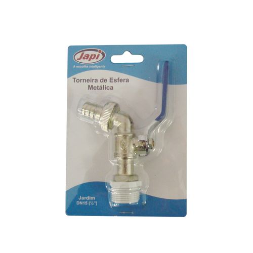 Torneira Japi Jardim Esfera 1/2" e 3/4" Metal TJE119B