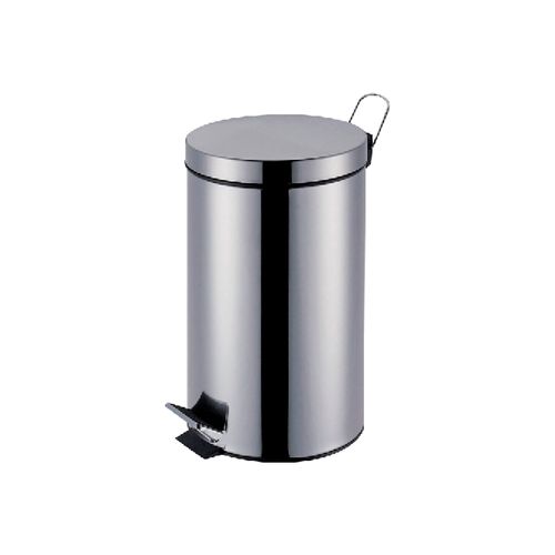 Lixeira Mor Inox 5 Litros com Pedal e Balde Ø20cm — Ref. 8222