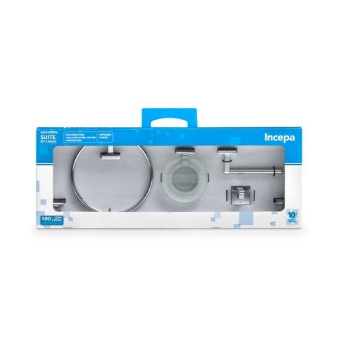 Kit Incepa Suite 5 Peças Cromado B8006I3CR0