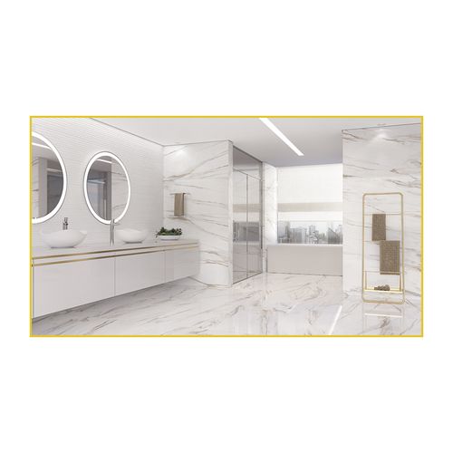 Piso Porcelanato Roca 60x120 LM Calacata Gold MC Retificado F070254GO1