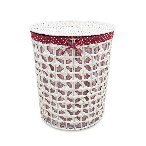 Cesto P/ Lavan Decor 44X52 Br C/Tec. Pink 13C-082/13 G