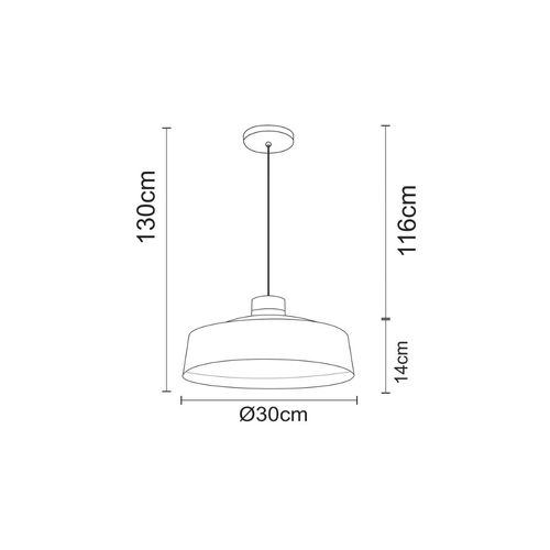 Pendente Madelustre Liny Vibrance Cobre 30cm 1XE27 2807
