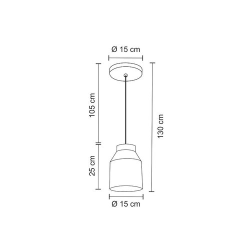 Pendente Madelustre Liny Vibrance Cobre 15cm 1XE27 2729