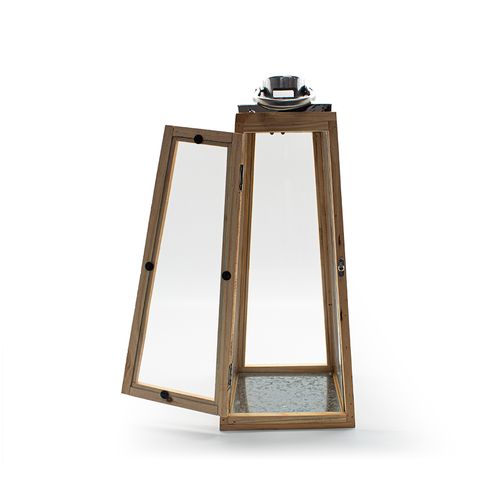 Lanterna Decor A Vela Tamanho M Natural 19,5x50cm