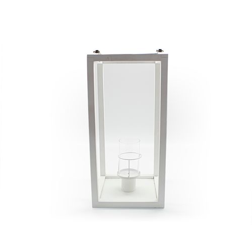 Lanterna Decor a Vela Tamanho G Branco 22x47cm