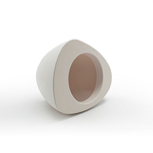 Vaso Plástico Decor para Jardim 19,5x12,5 Branco