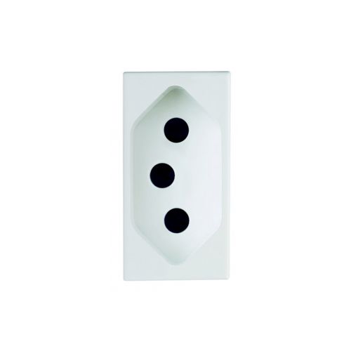 Modulo Siemens Delta Mondo 5UB9 850-4PA01 Tomada 2P+T 10A 1M Branco NBR