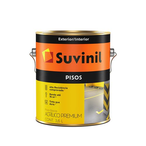 Tinta Suvinil Piso Fosco Cinza Escuro  3,6 Litros  53419321