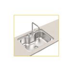 PiaTramontinaInox69x49MorganaSemAcessoriosComValvula412Embutir