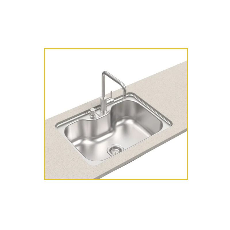 PiaTramontinaInox69x49MorganaSemAcessoriosComValvula412Embutir